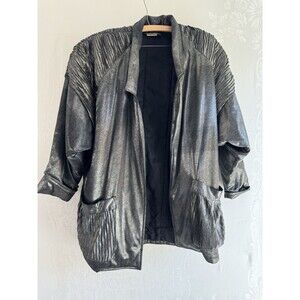 Carol Anderson Collection 80s Outrageous Rock Style Jacket Oversized Electric